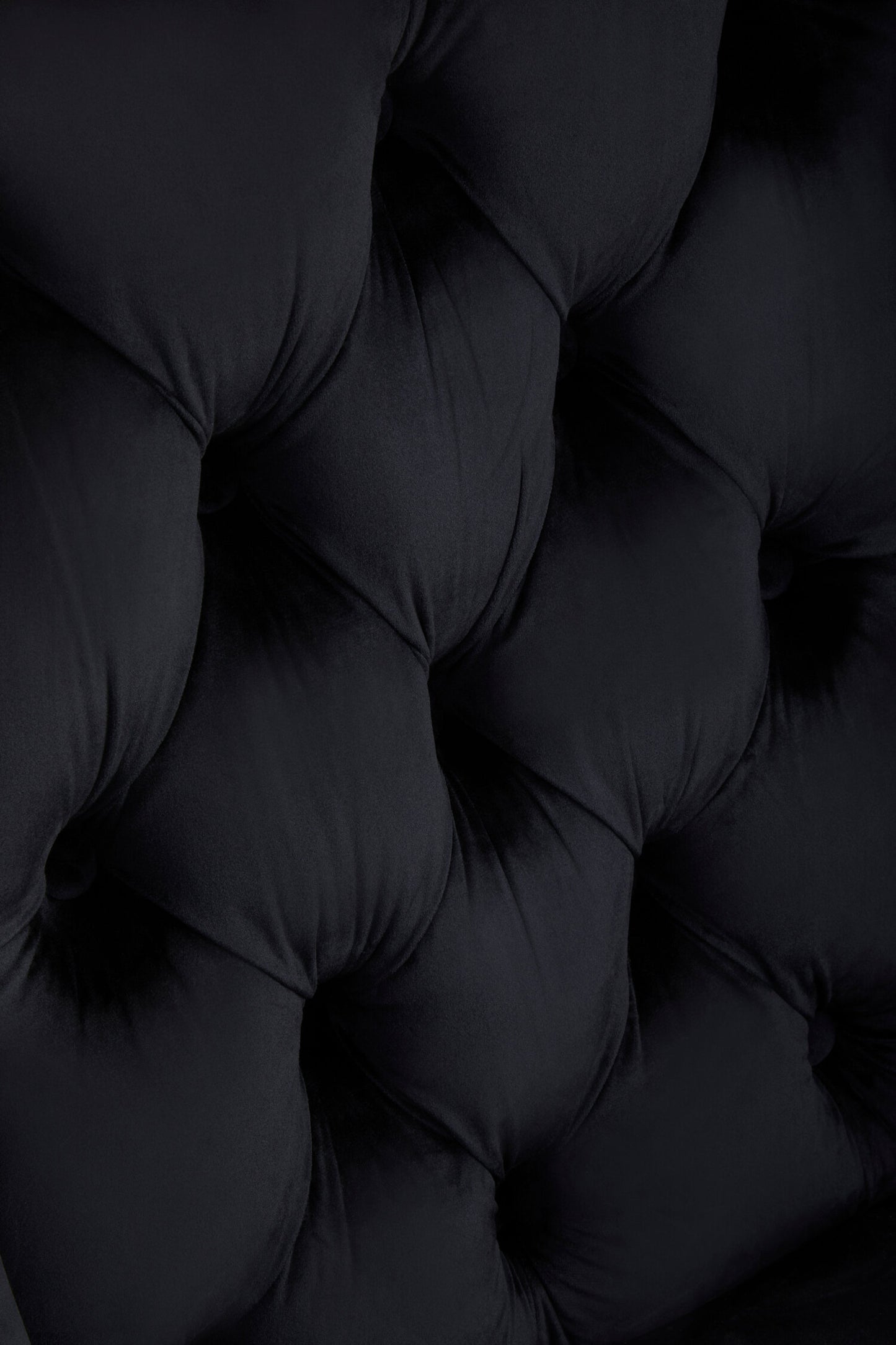 Davenport Luxe Black Velvet Dining Chair with Dark Legs