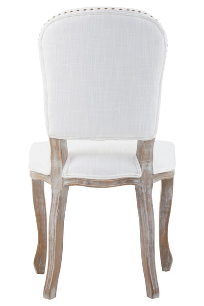 Davenport Ivory Linen Dining Chair | Bali & Blue