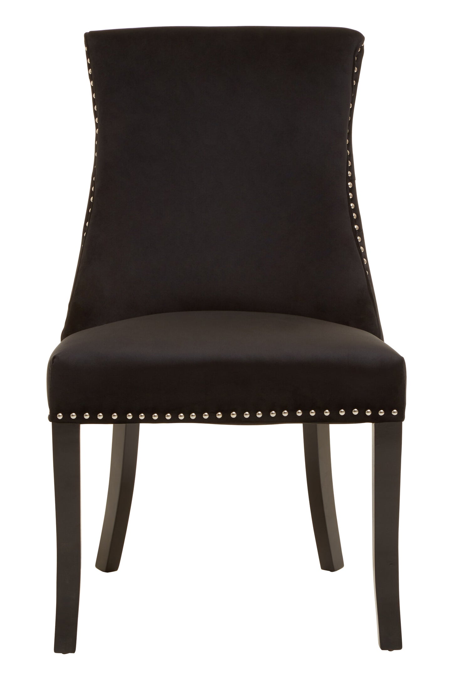 Davenport Luxe Black Velvet Dining Chair