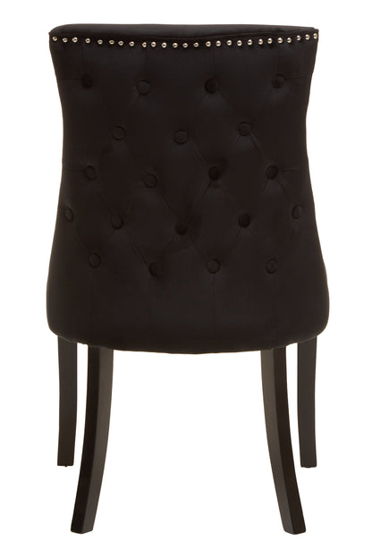 Davenport Luxe Black Velvet Dining Chair | Bali & Blue