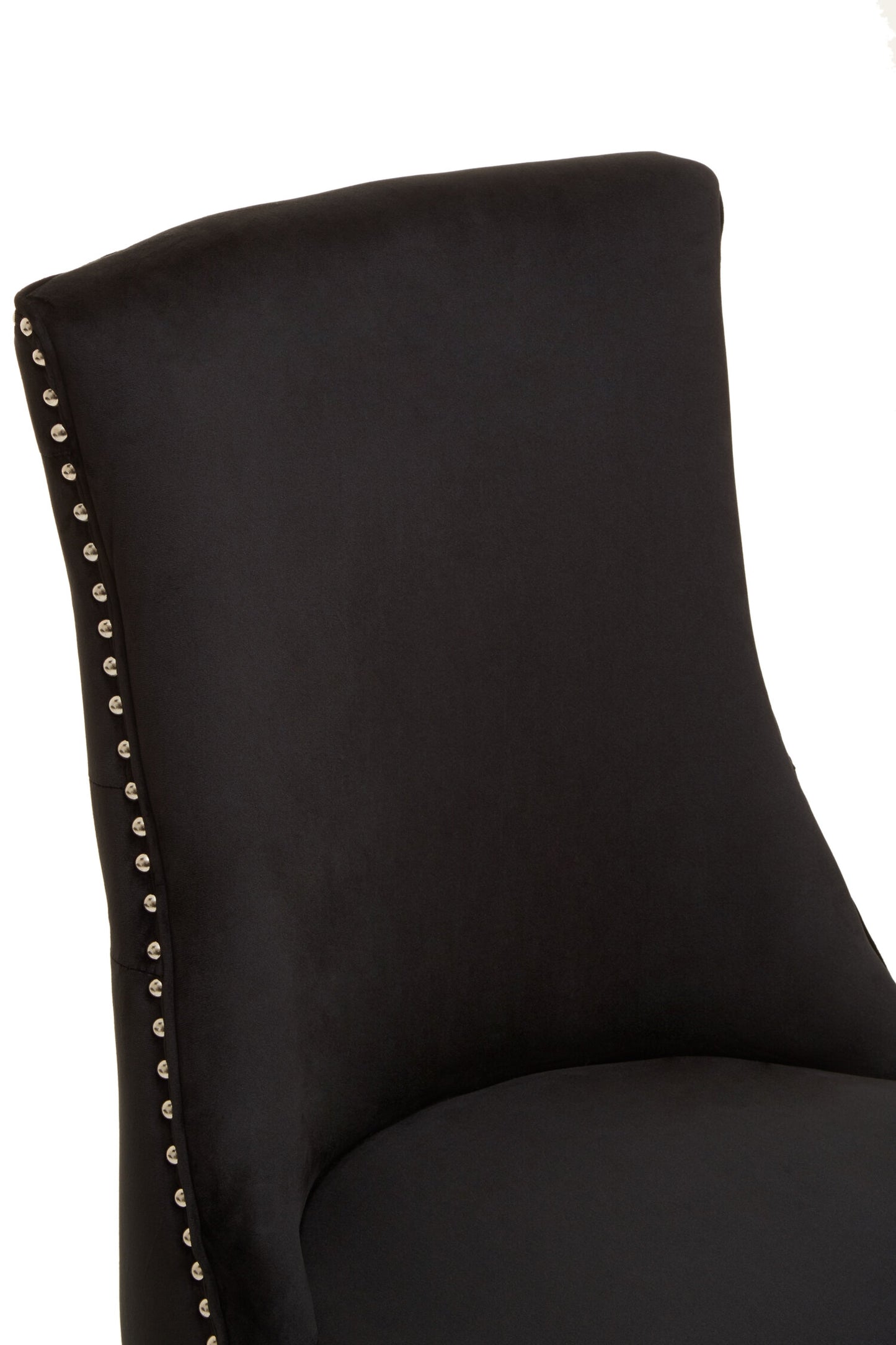 Davenport Luxe Black Velvet Dining Chair