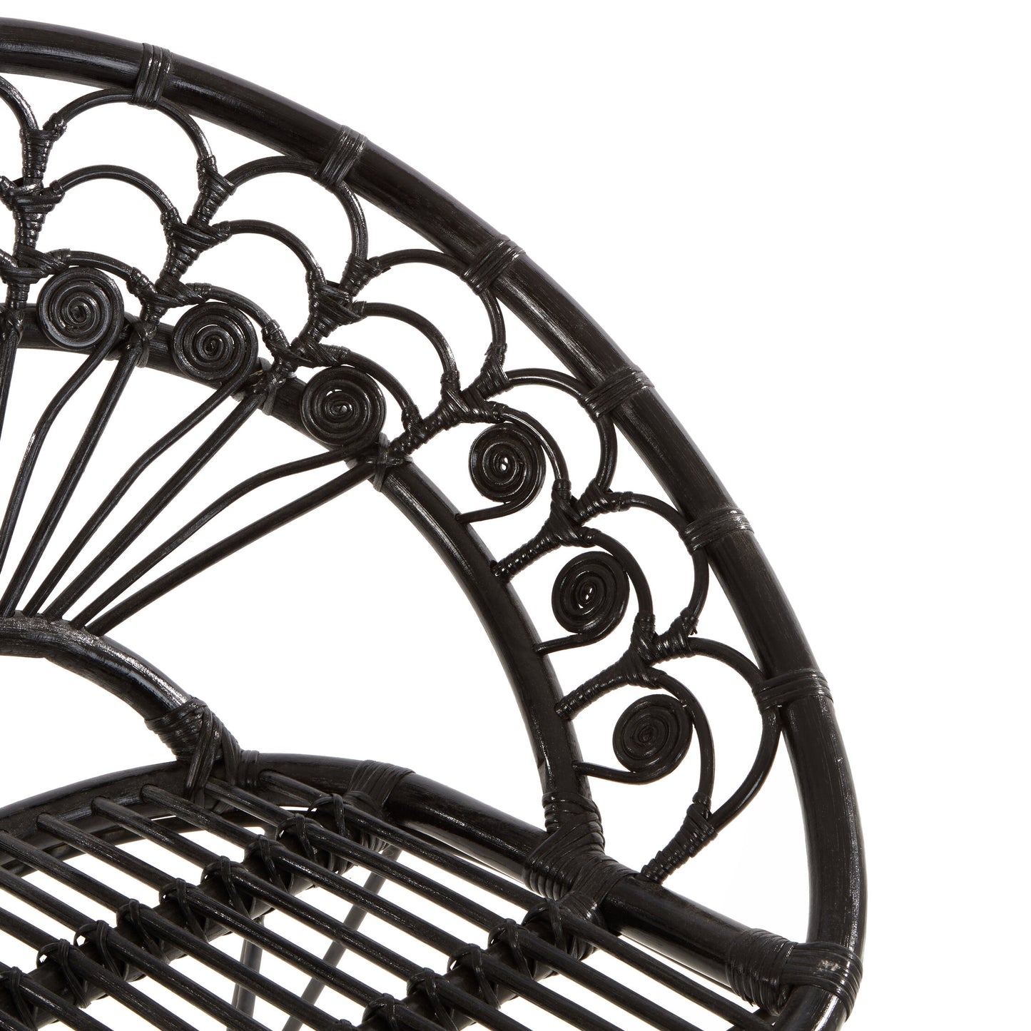 Koh Lanta Black Rattan Nordic Armchair