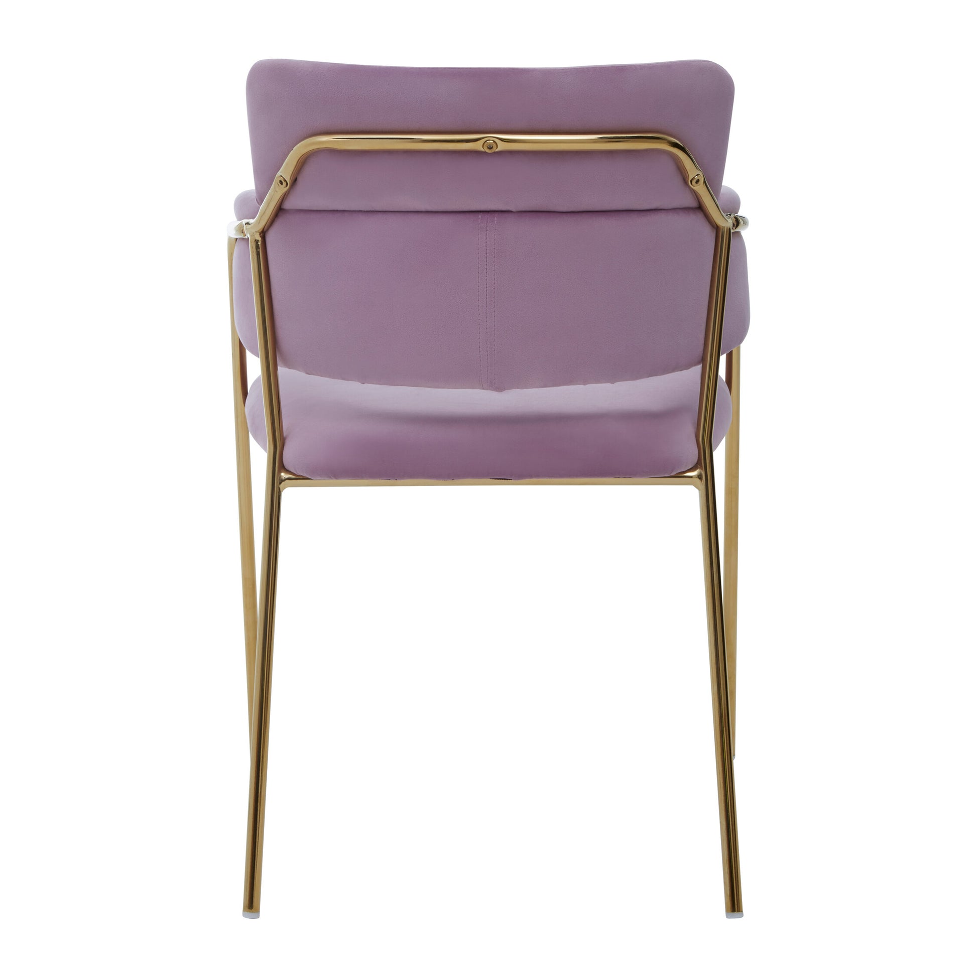Lorena Pink Velvet Gold Leg Dining Chair | Bali & Blue
