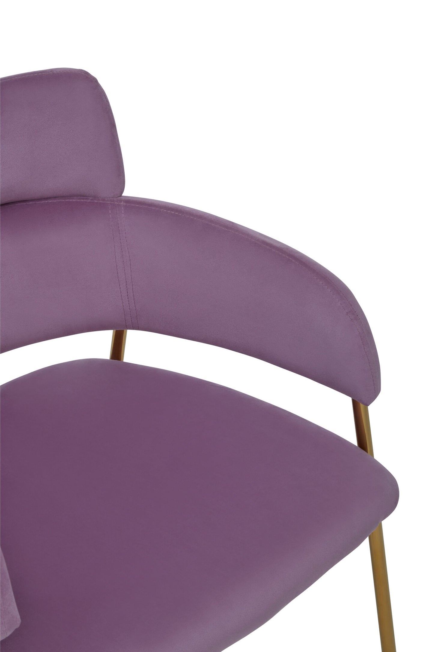 Lorena Pink Velvet Gold Leg Dining Chair