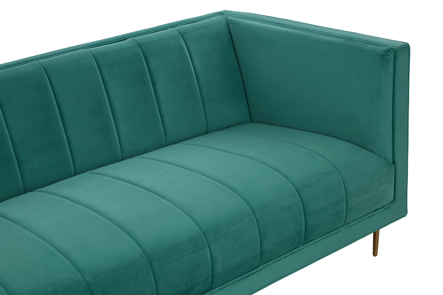 Renee Green Velvet 3 Seater Sofa