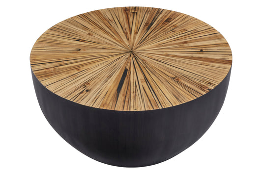 Armand Natural Bamboo Round Coffee Table