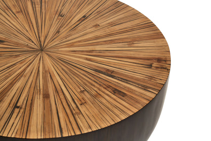 Armand Natural Bamboo Round Coffee Table