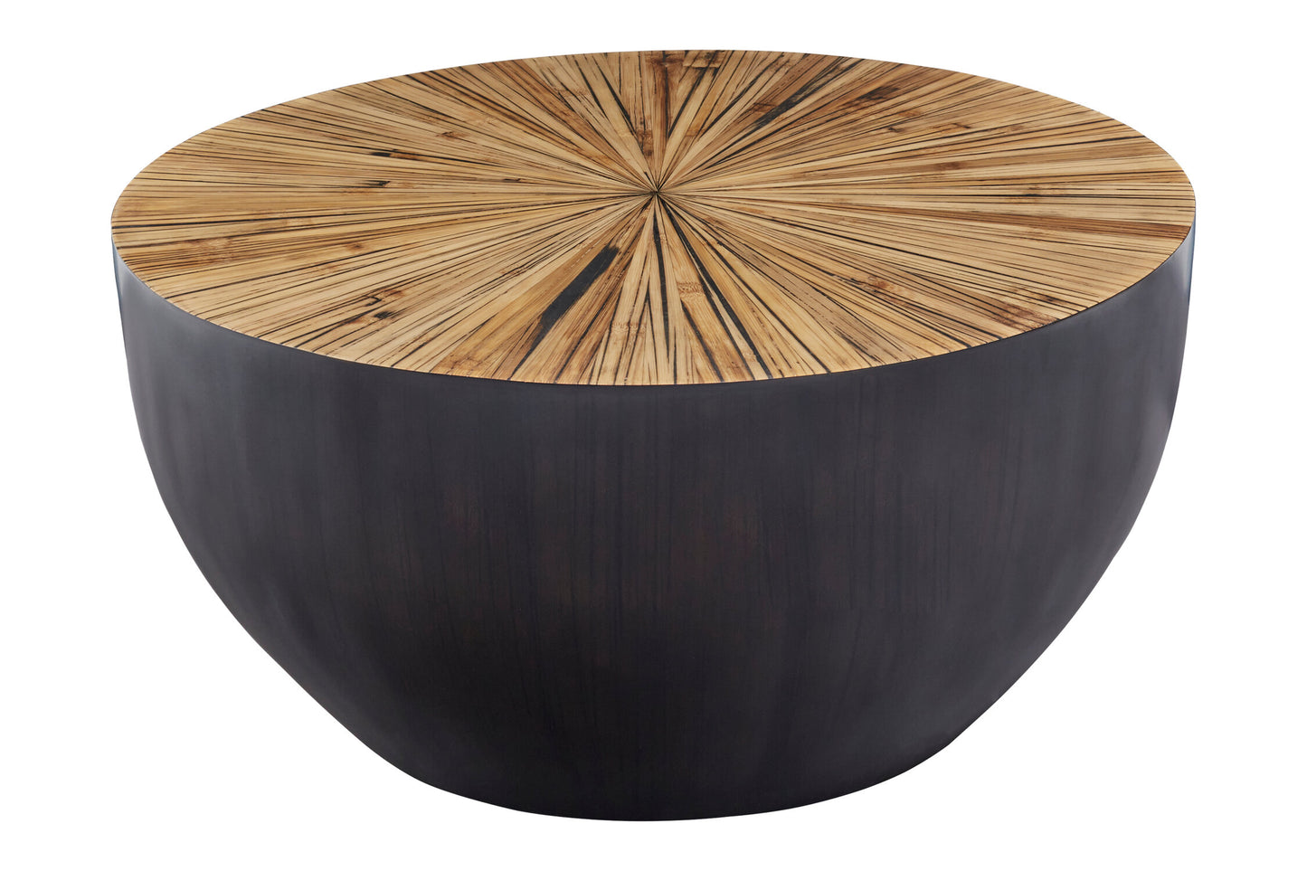 Armand Natural Bamboo Round Coffee Table
