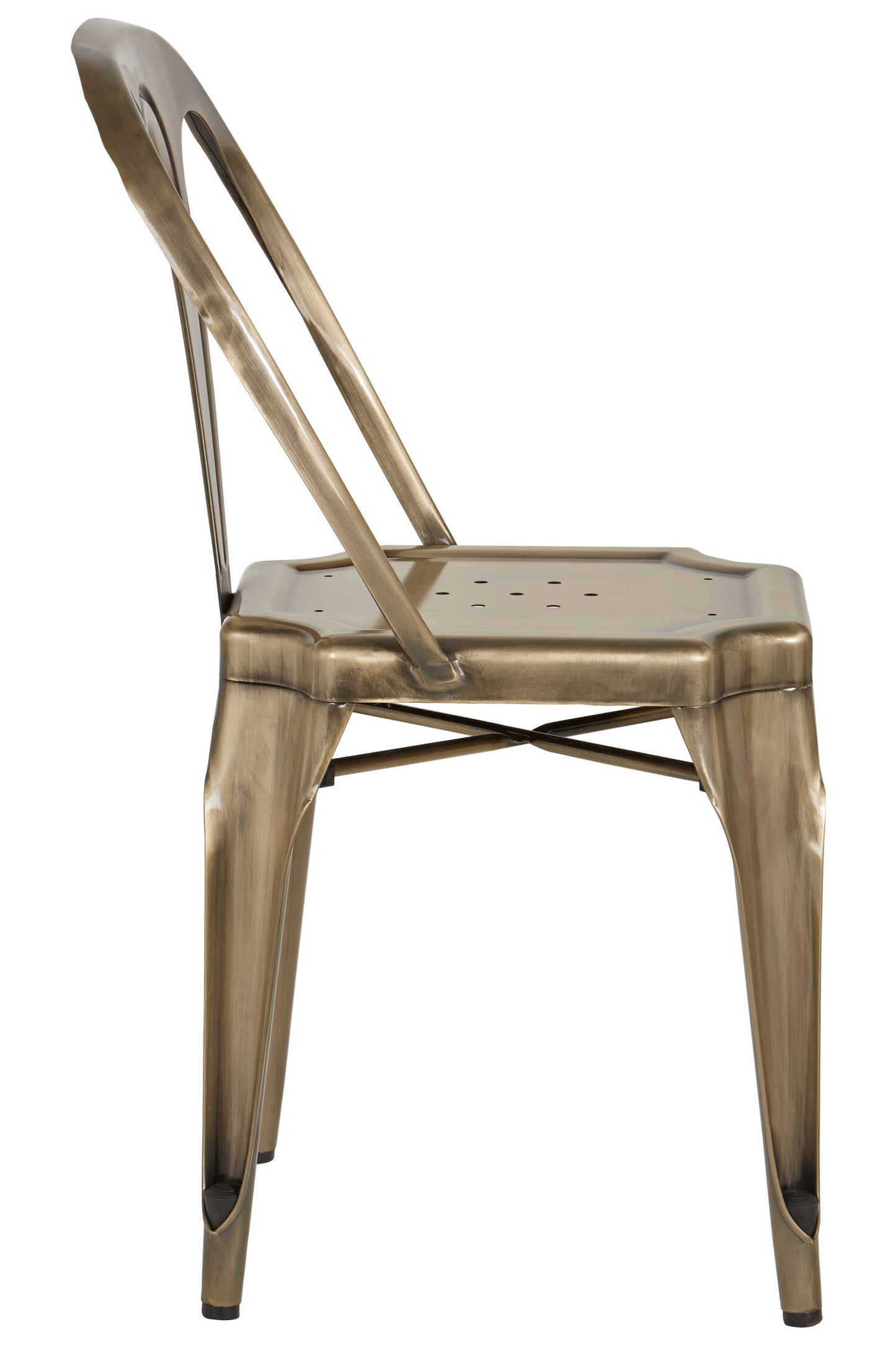 Industrial Brass Metal Dining Chair