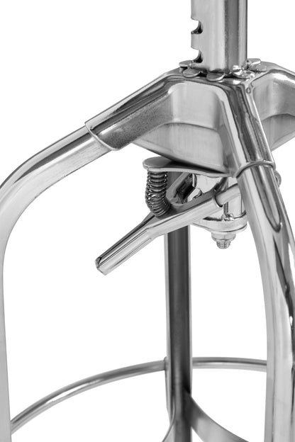 Cannes Chrome Industrial Adjustable Bar Stool