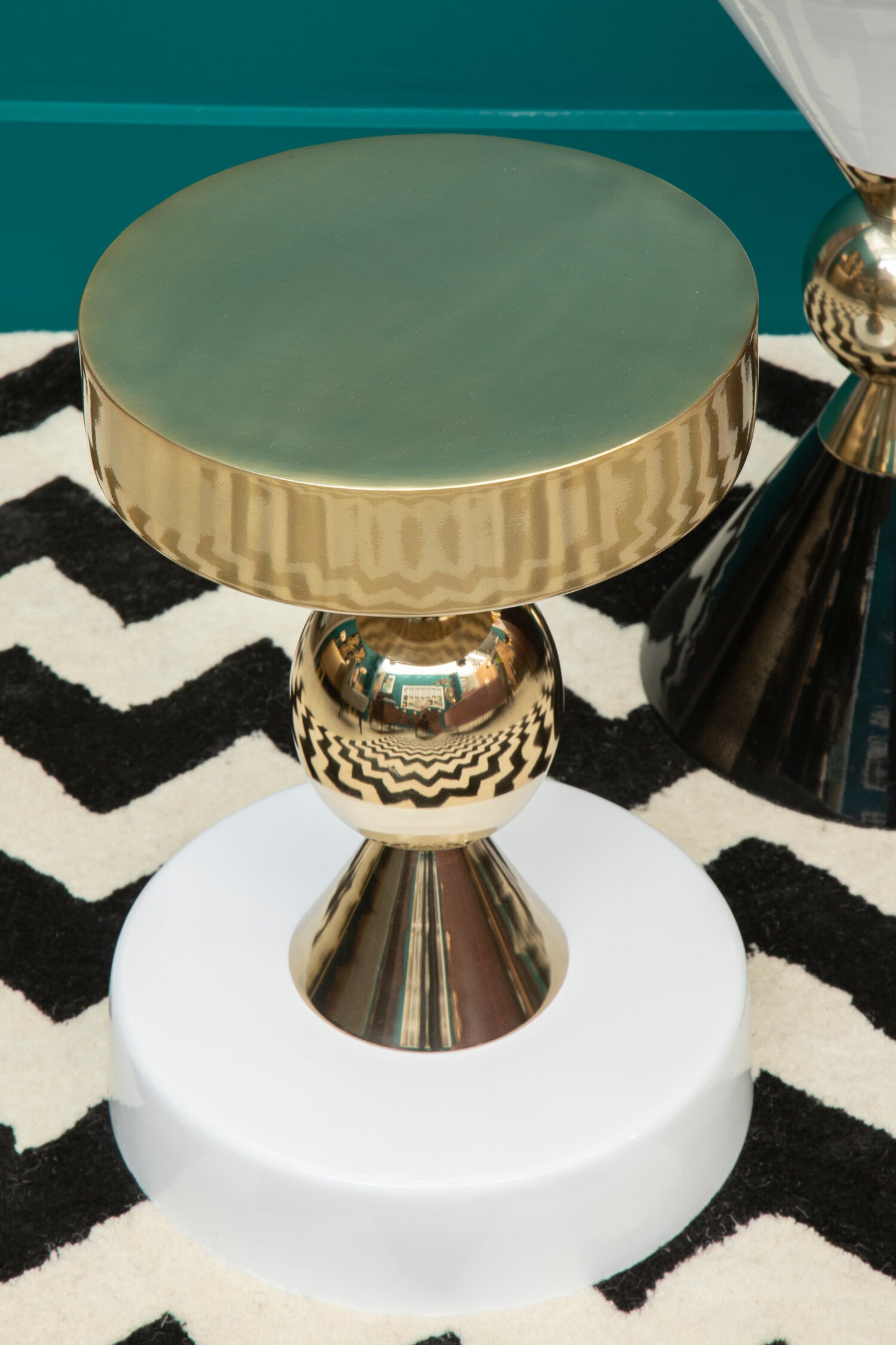 Vogue Gold And Ivory Side Table
