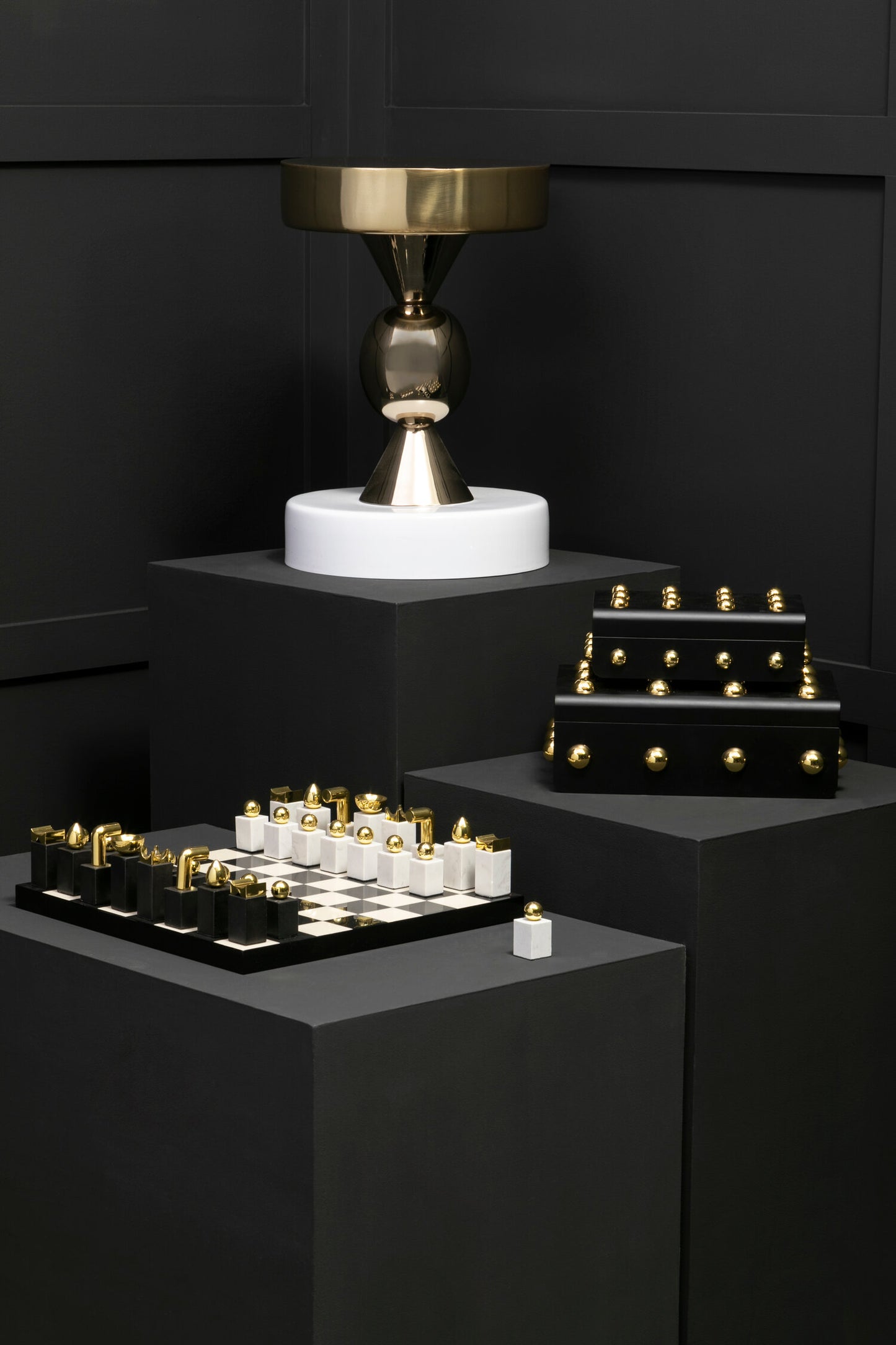 Vogue Gold And Ivory Side Table