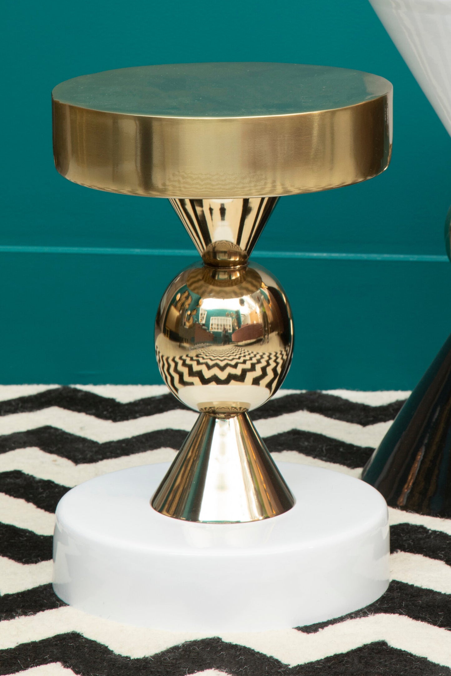 Vogue Gold And Ivory Side Table