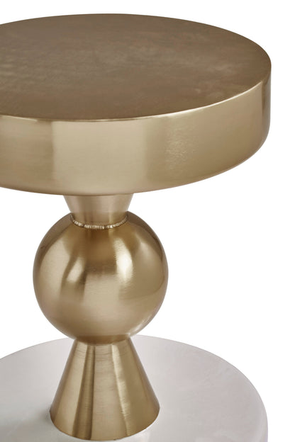 Vogue Gold And Ivory Side Table