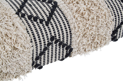 Aztec Black And White Moroccan Bench