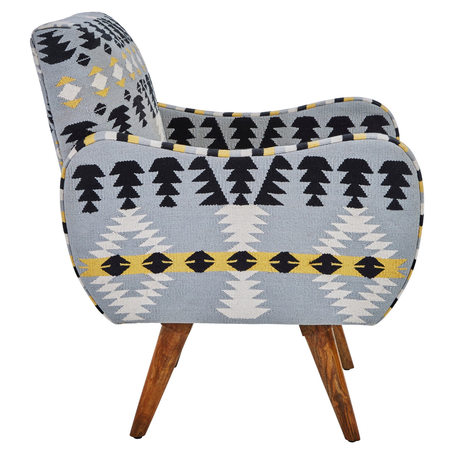 Azteca Kilim Mango Wood Armchair