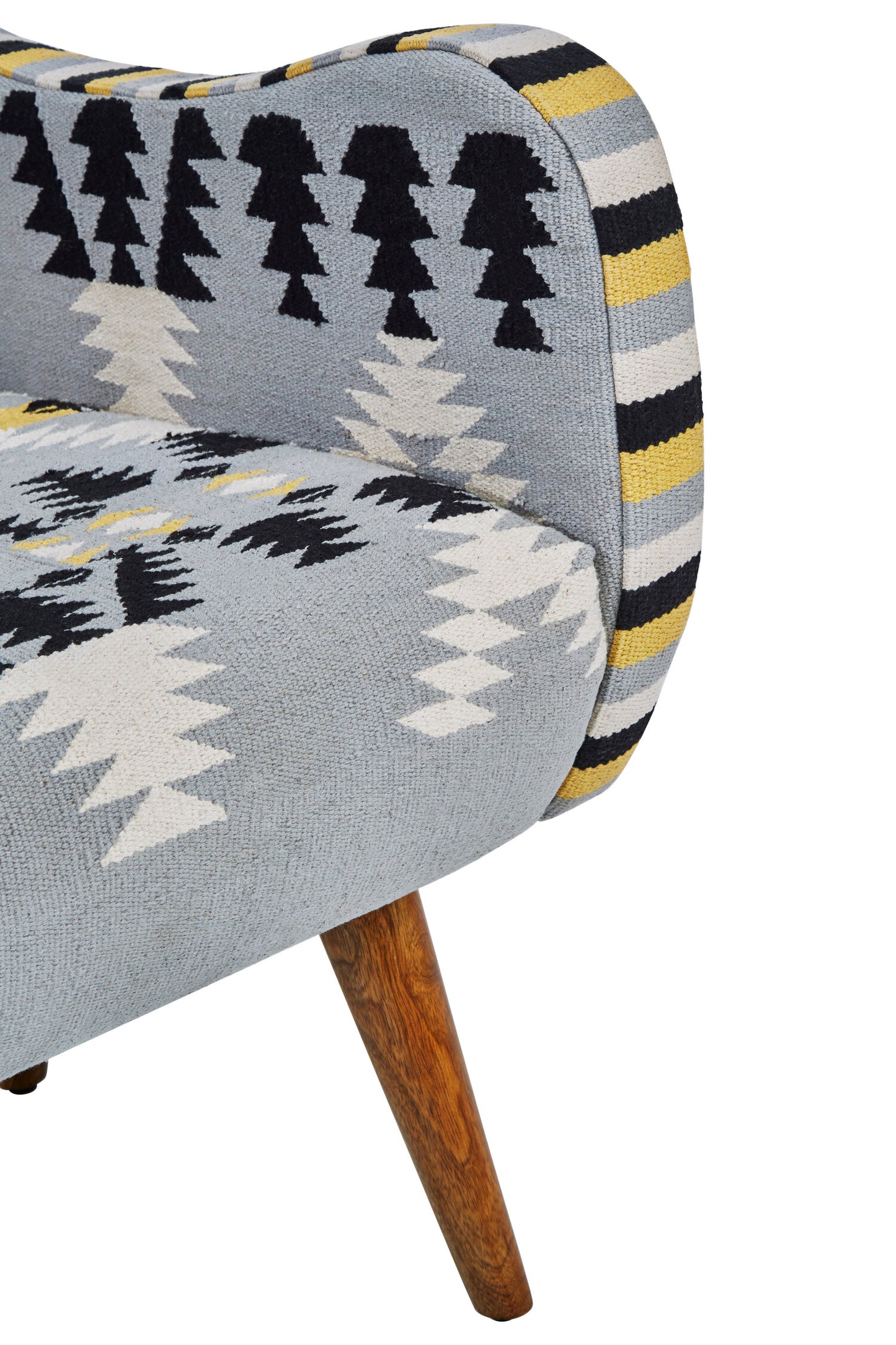 Azteca Kilim Mango Wood Armchair