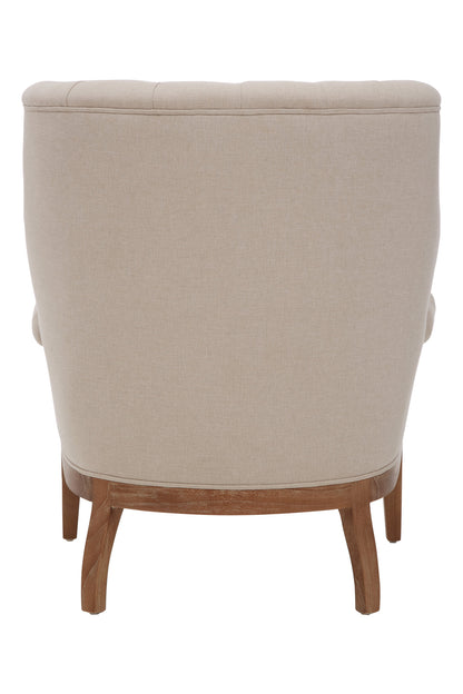 Lille Cream Armchair with Tufted Back
