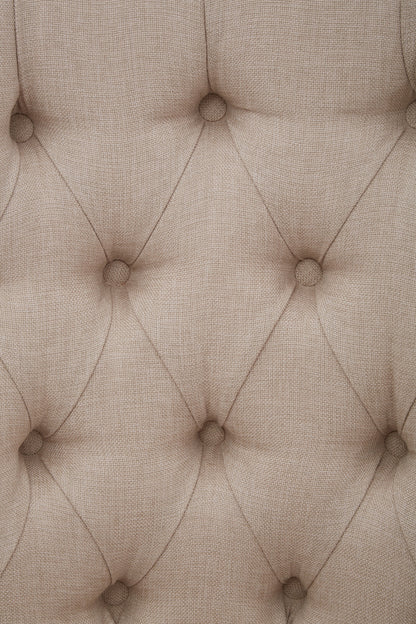 Lille Cream Armchair with Tufted Back