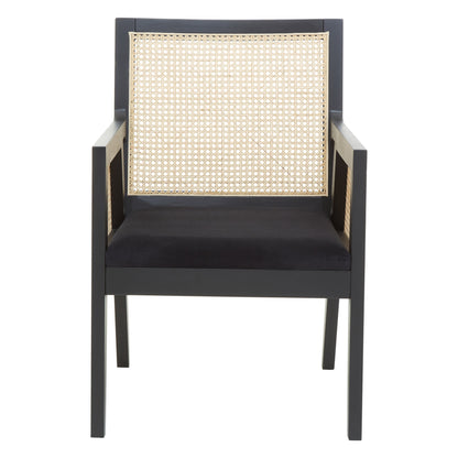 Corsica Rattan Black Frame Armchair