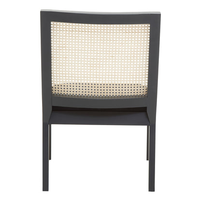 Corsica Rattan Black Frame Armchair | Bali & Blue