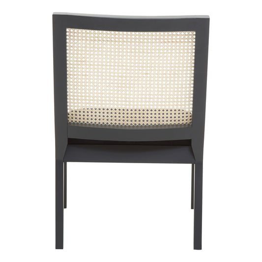 Corsica Rattan Black Frame Armchair | Bali & Blue