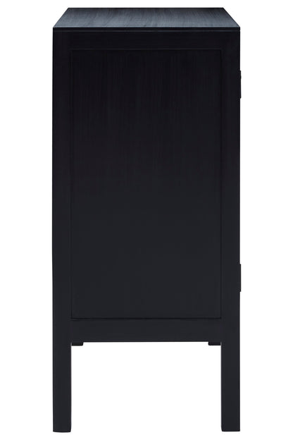 Corsica Black Rattan 2 Door Sideboard