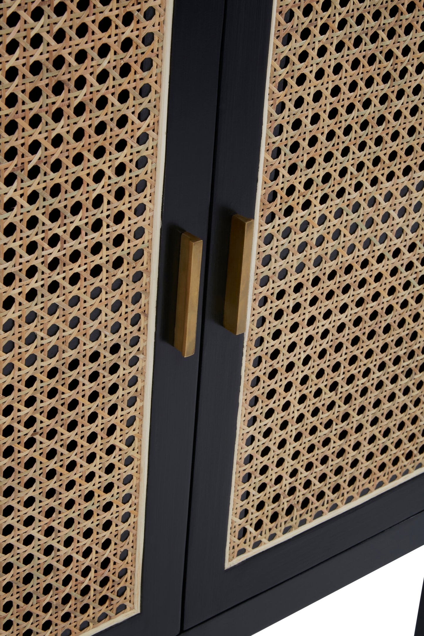Corsica Black Rattan 2 Door Sideboard