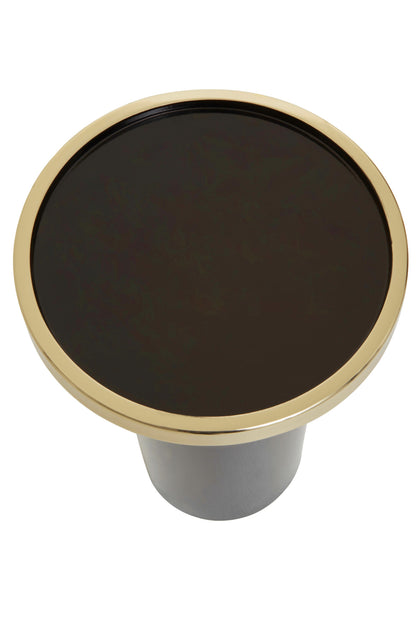 Martini Black And Gold Side Table