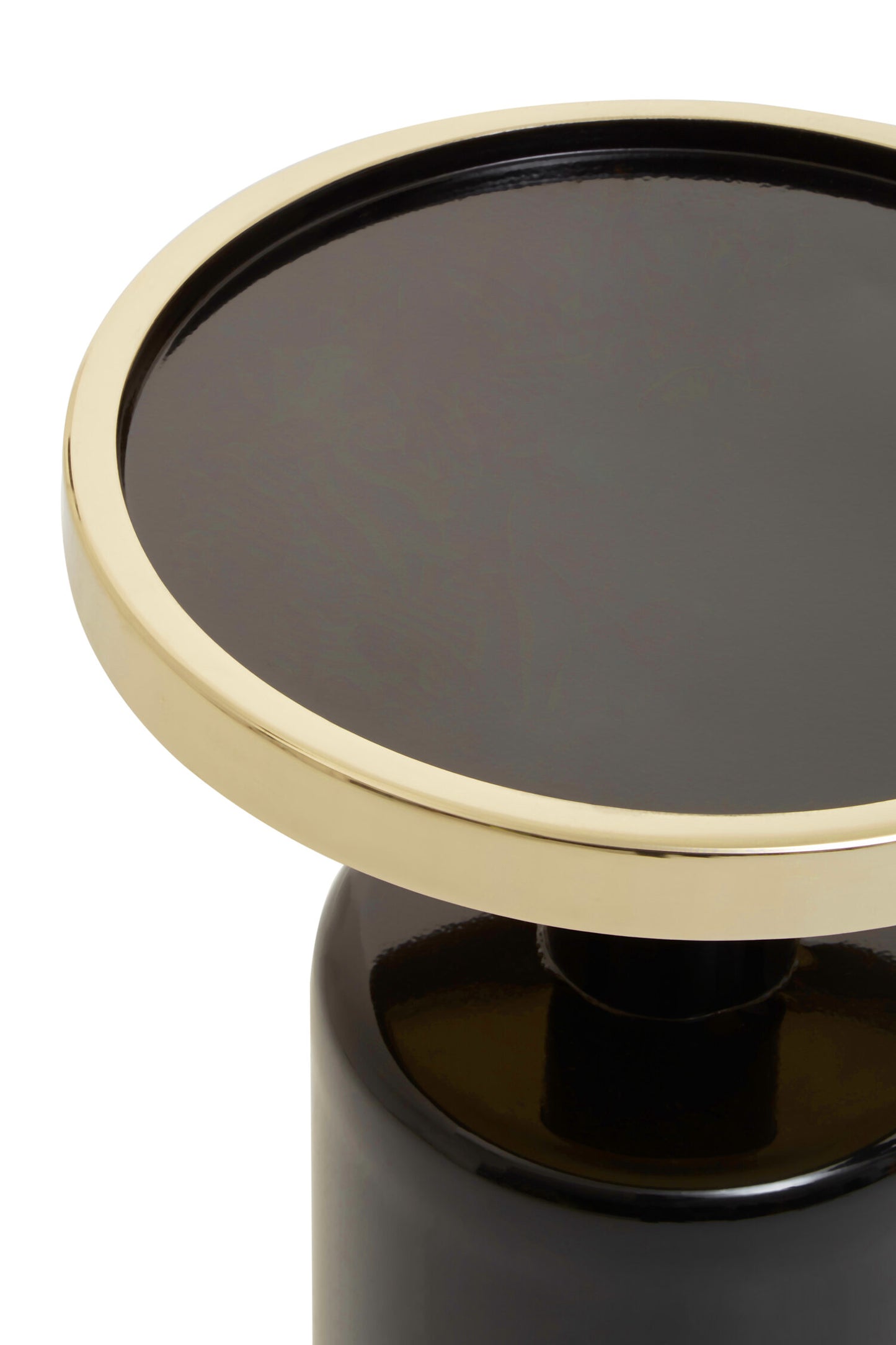 Martini Black And Gold Side Table