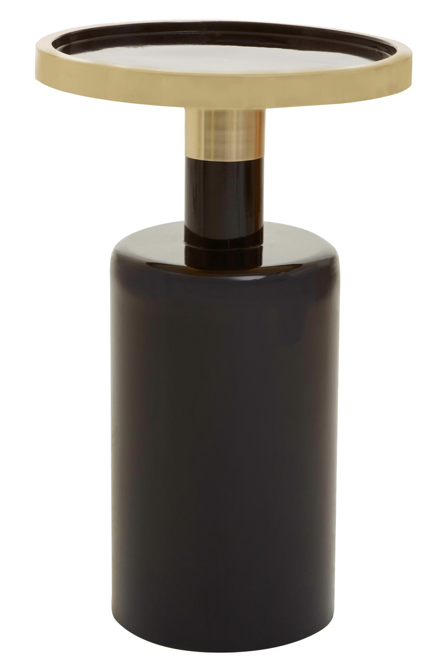 Martini Black And Gold Side Table