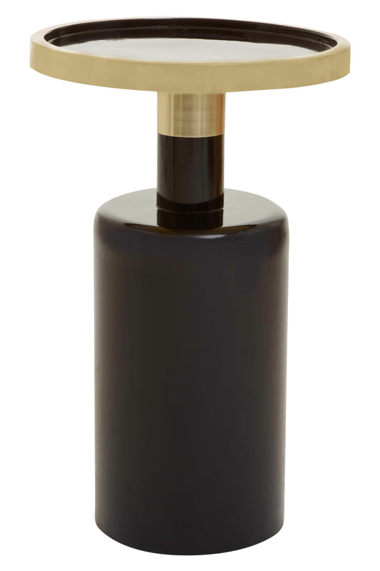 Martini Black And Gold Side Table