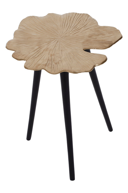 Gold Leaf Small Side Table