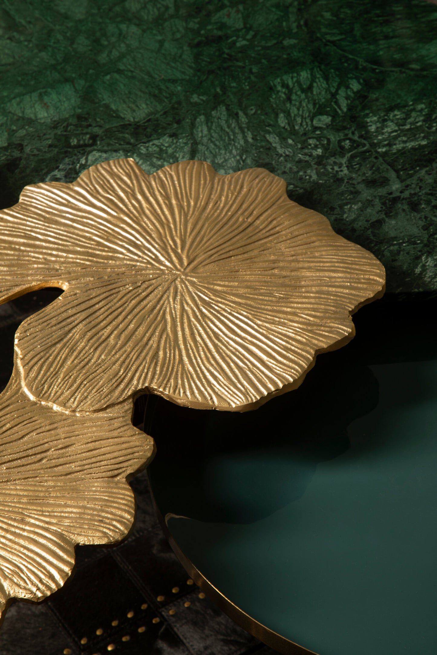 Gold Leaf Large Side Table