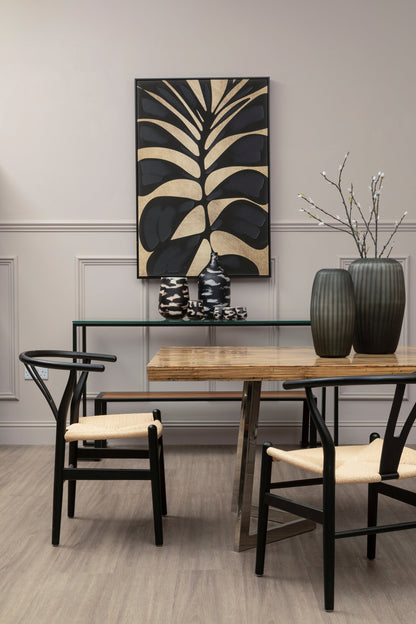 Austin Wishbone Matt Black Dining Chair