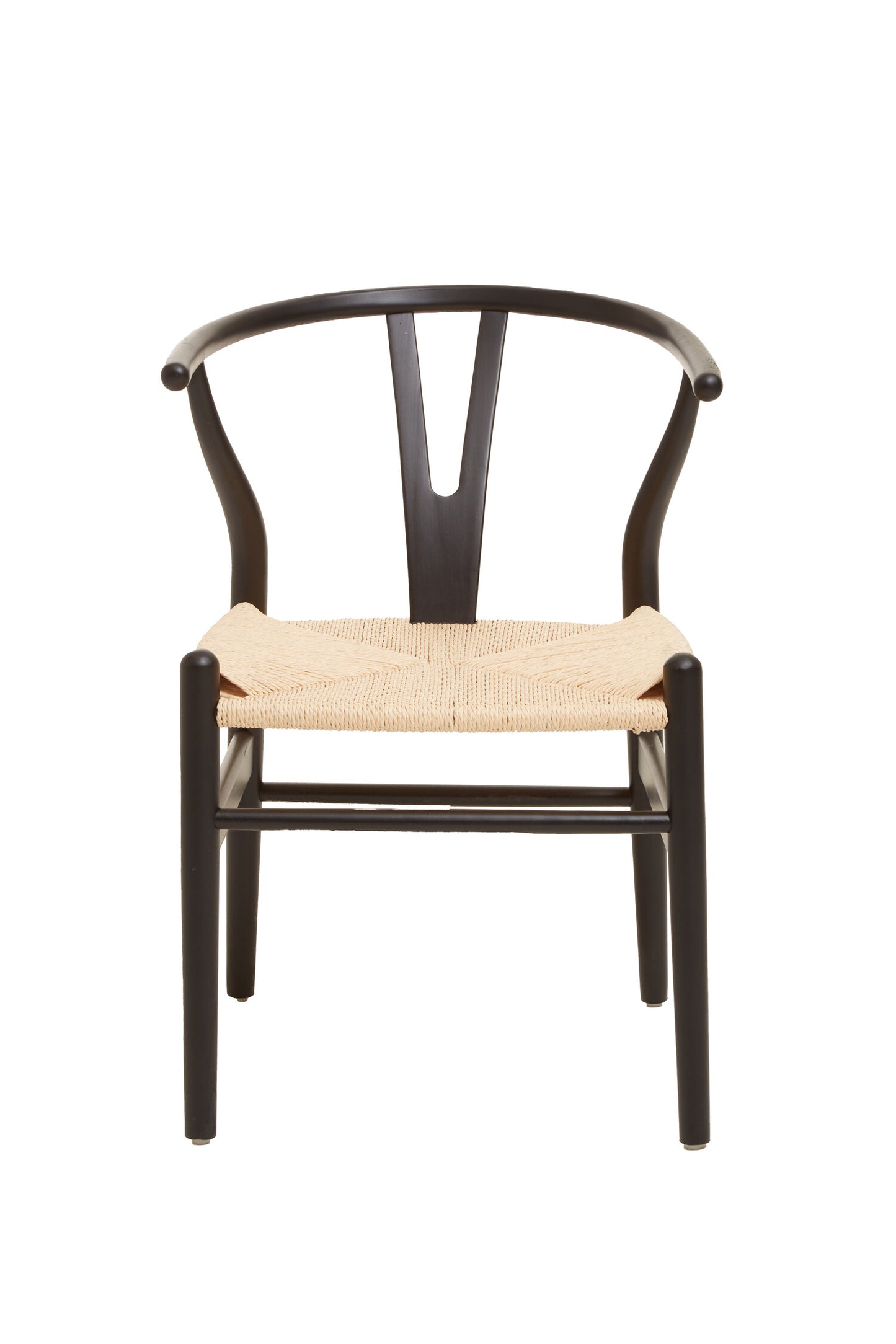 Austin Wishbone Matte Black Chair Dining Chair | Bali & Blue