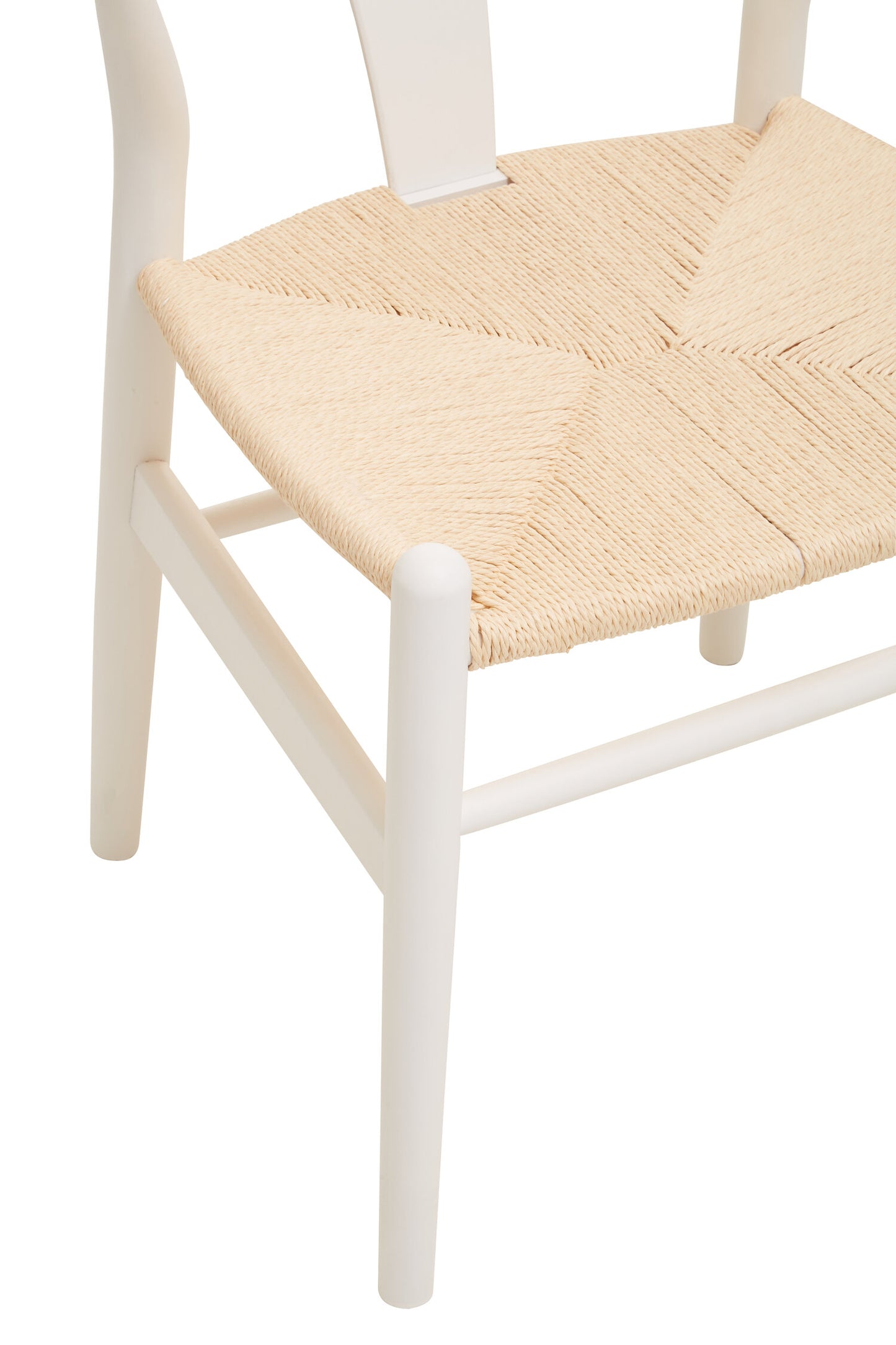 Austin Coastal Wishbone Antique White Dining Chair