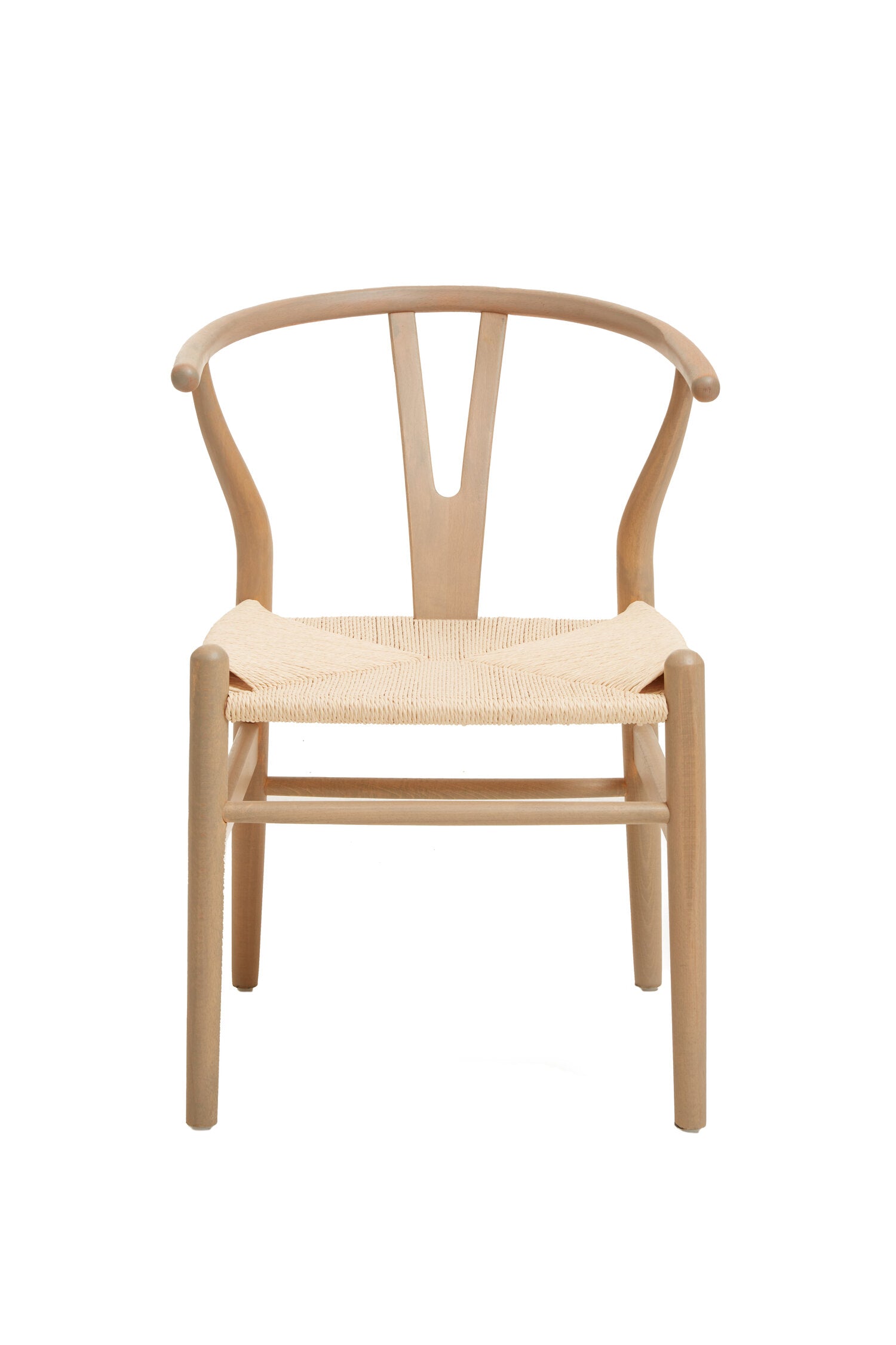 Austin Wishbone Beech Wood Chair Dining Chair | Bali & Blue