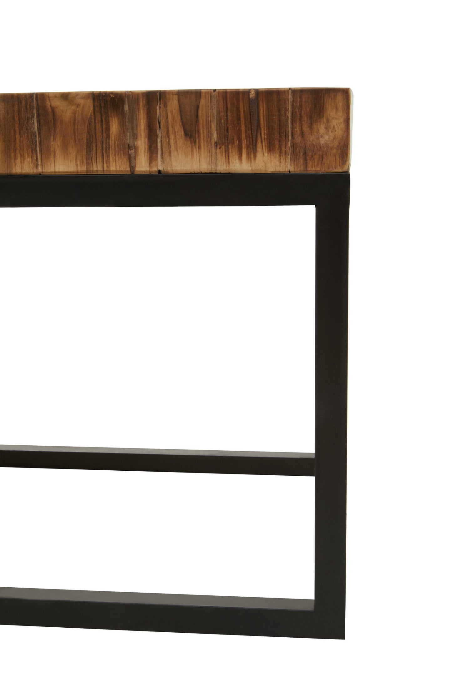 Bankok Mosaic Teak Wood Set Of 3 Nesting Tables
