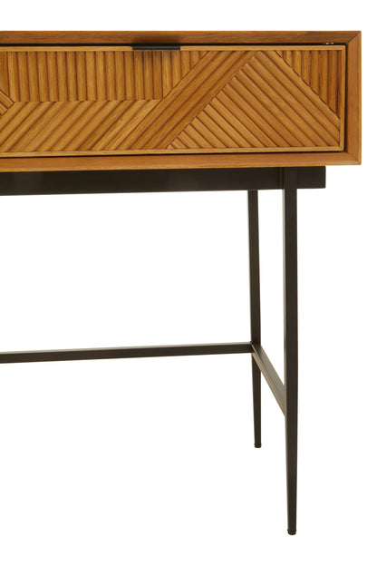 Antonio Natural Finish Console Table with 2 Drawers