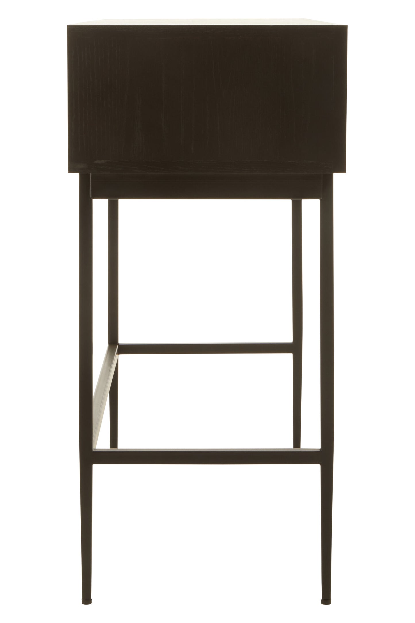 Antonio Black Finish Console Table with 2 Drawers