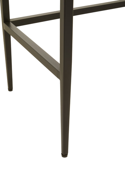 Antonio Black Finish Console Table with 2 Drawers
