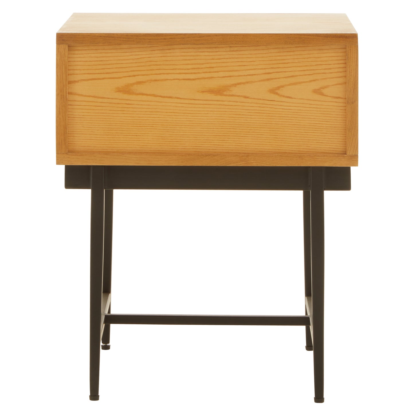 Antonio Natural Finish Side Table with 1 Drawer
