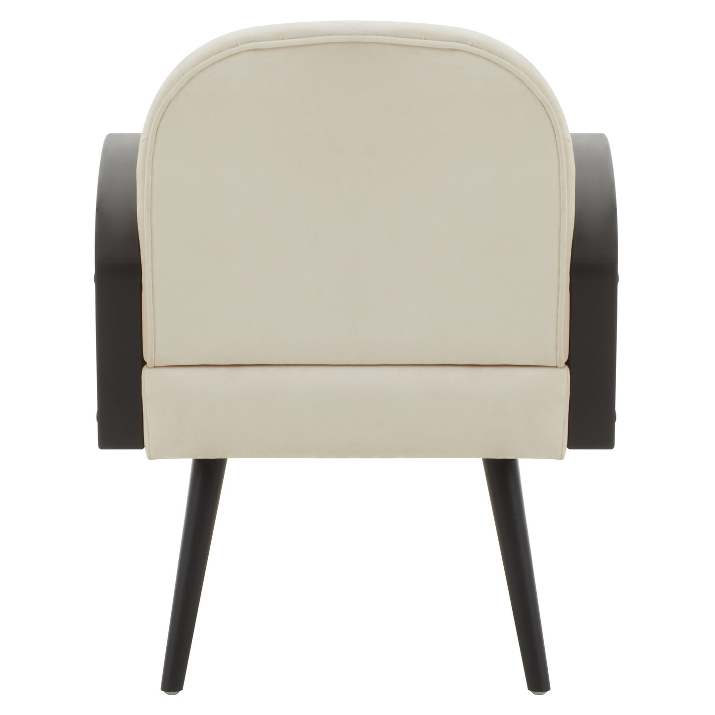 Ballo Cream Velvet and Rattan Armchair