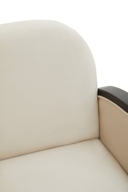 Ballo Cream Velvet and Rattan Armchair