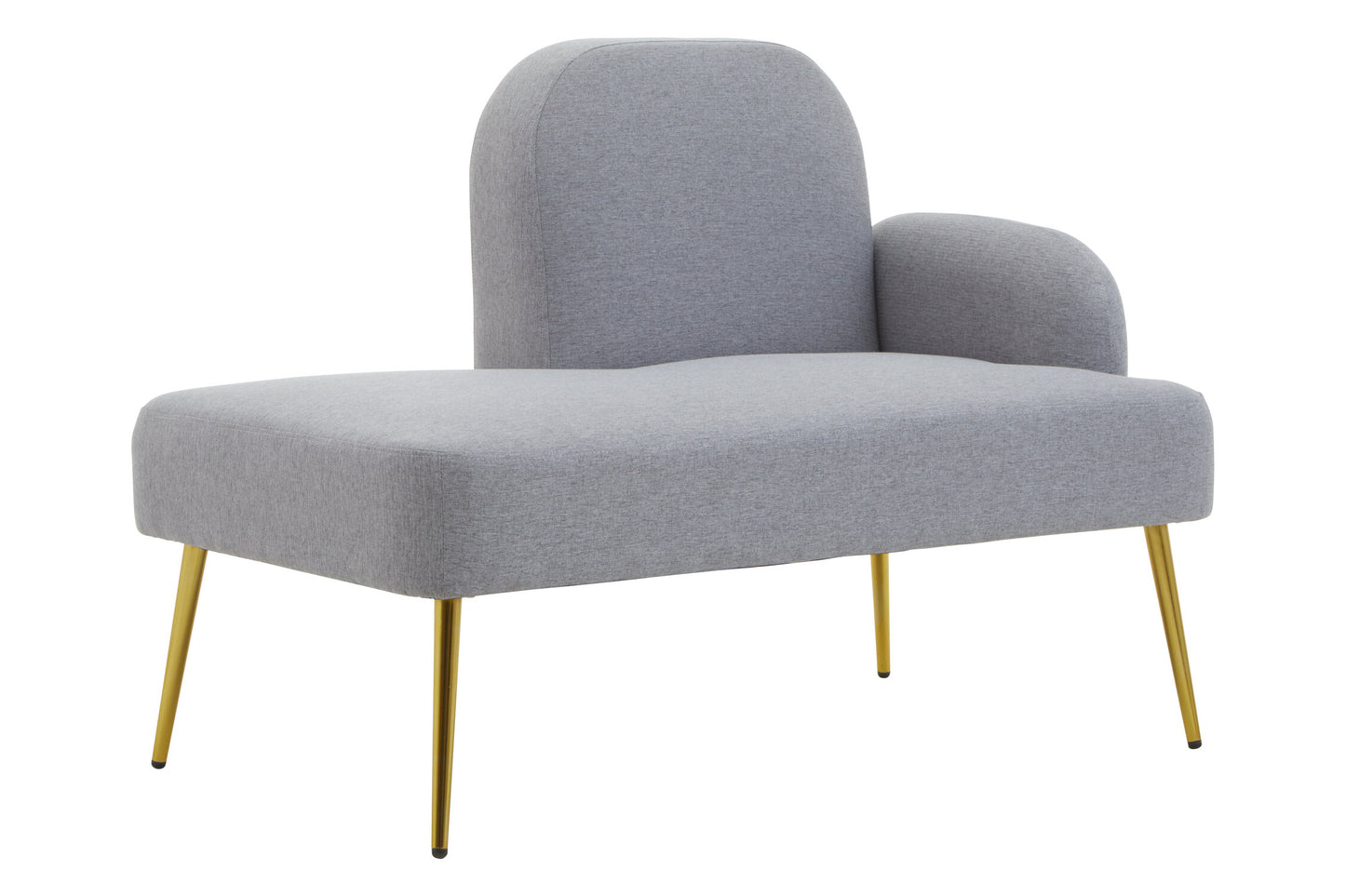 Cleopatra Grey Right Hand Modern Chaise Longue