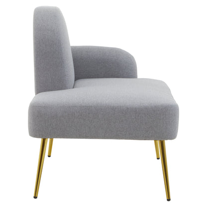Cleopatra Grey Right Hand Modern Chaise Longue