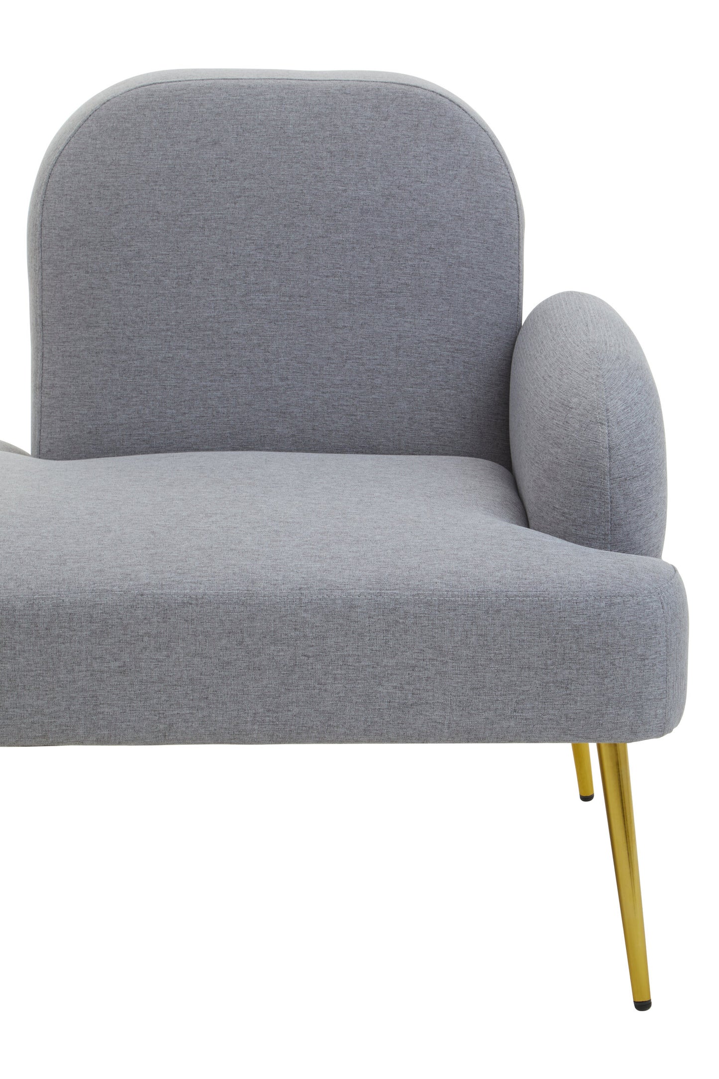 Cleopatra Grey Right Hand Modern Chaise Longue