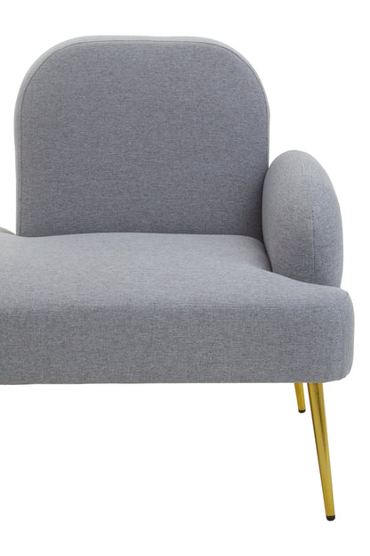Cleopatra Grey Right Hand Modern Chaise Longue