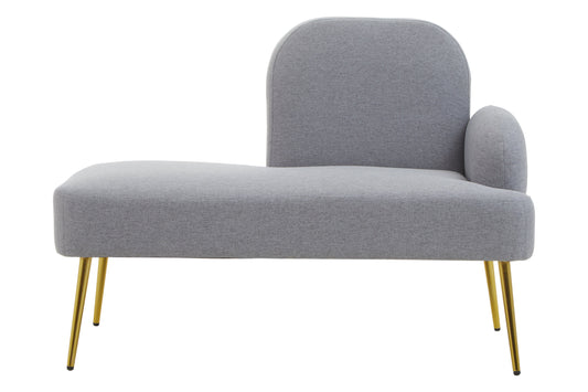 Cleopatra Grey Right Hand Modern Chaise Longue | Bali & Blue